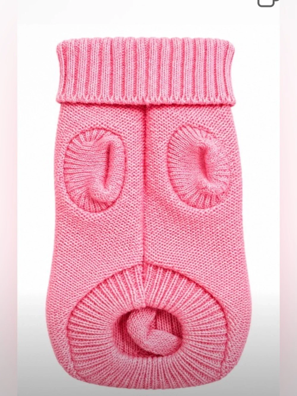 Pick 1 Chihuahua Pink Knit Turtleneck Dog Sweater - Soft Cozy Warm